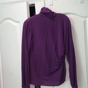 Emanuel Ungaro 10 vintage 💯silk blouse purple
